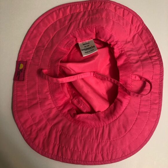 Sun Protection Zone Hat Bucket Floral Pink UPF 50 Girls Beach Vacation Travel - Picture 8 of 9
